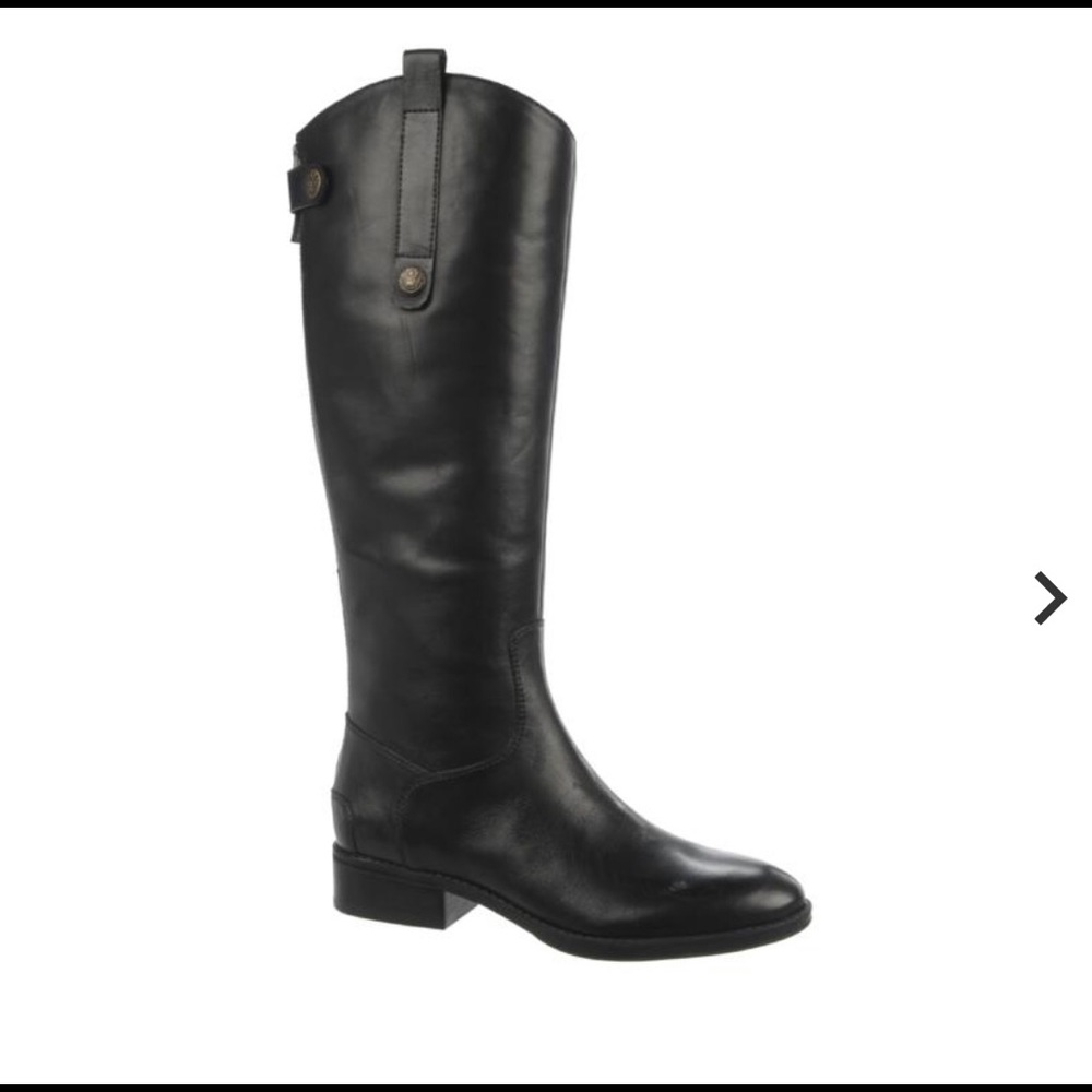 Tall leather riding boots